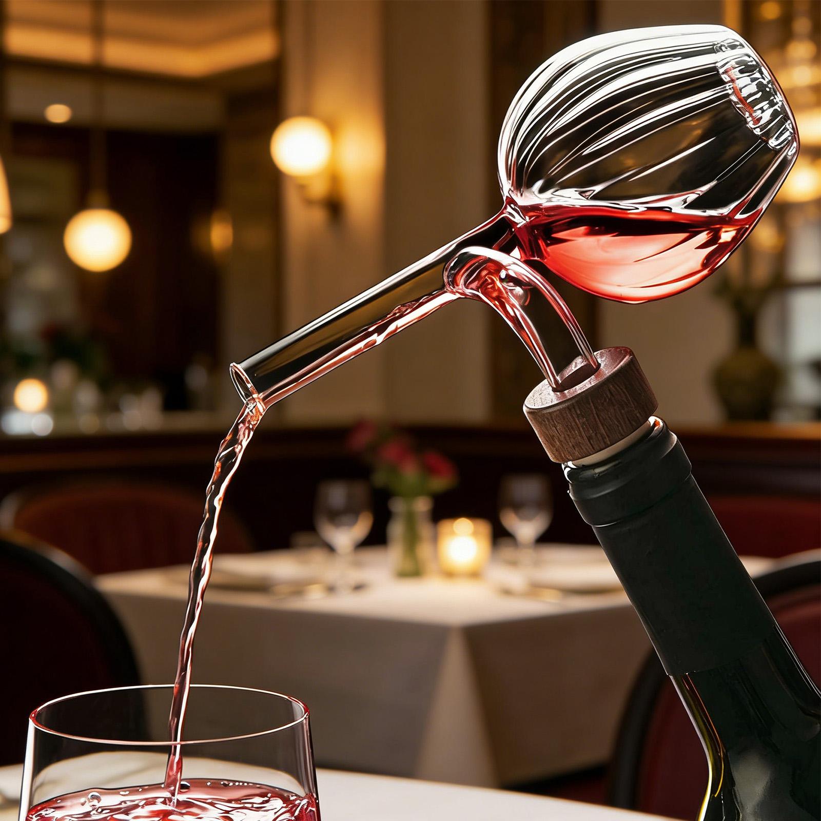 Modern Transparent Red Decante - Wine Aerator Pour 评论和价格