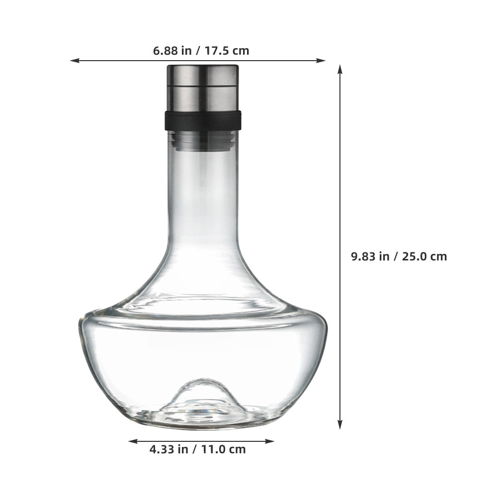 1Pcs Glass Wine Decanter 1000M - Wine Aerator Pour 评论和价格