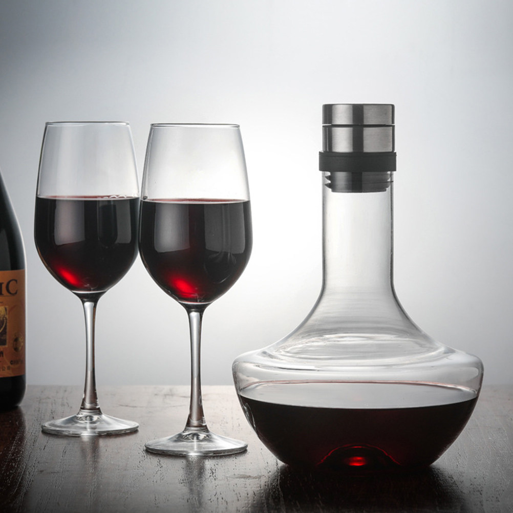 1Pcs Glass Wine Decanter 1000M - Wine Aerator Pour 评论和价格
