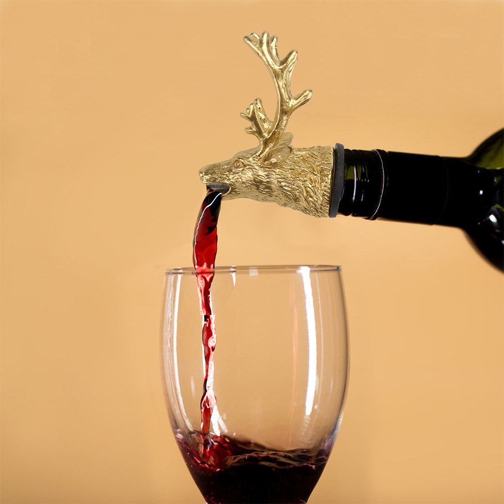 Lifelike Deer Head Wine Pourer - Wine Aerator Pour 评论和价格