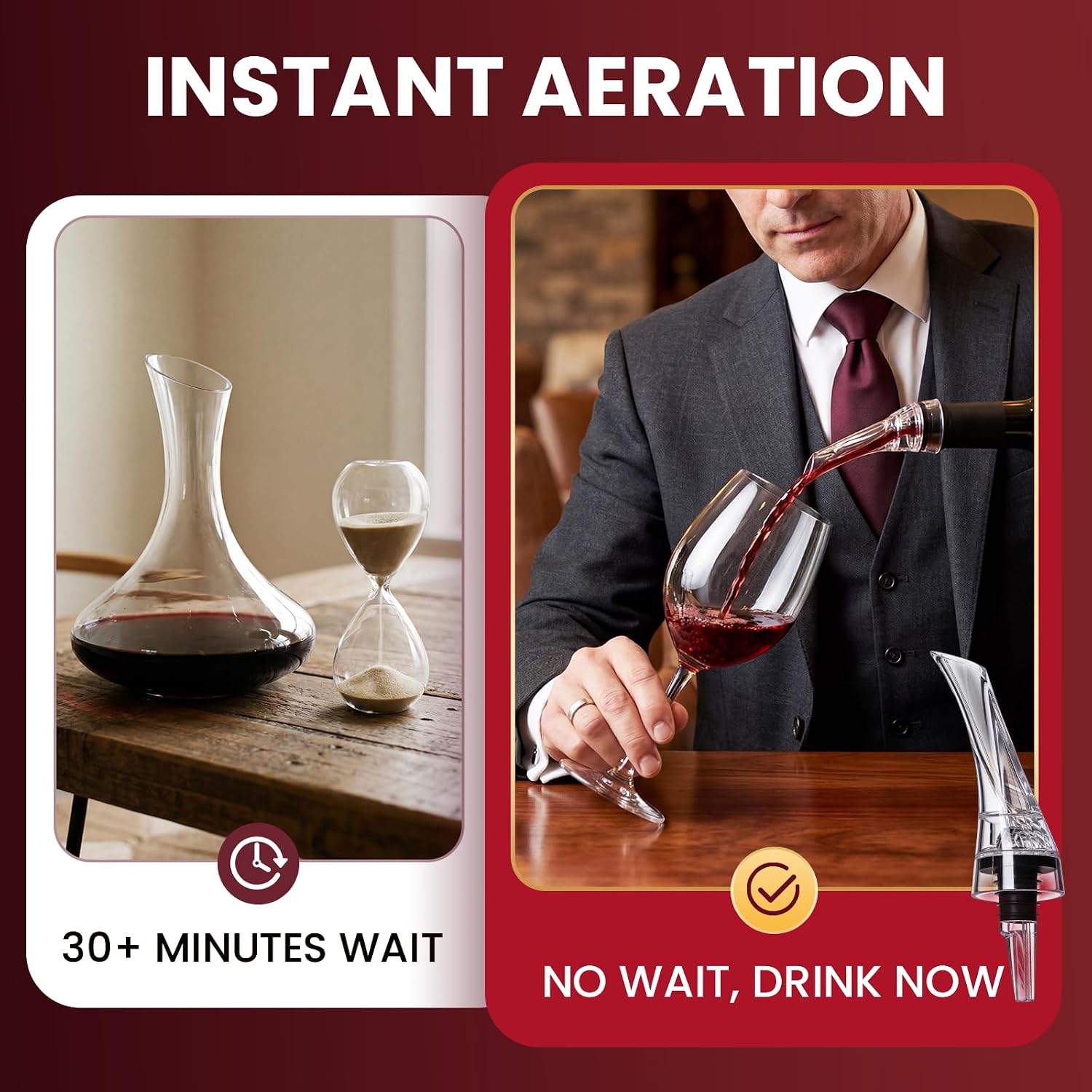 1pcs Magic Wine Decanter Wine  - Wine Aerator Pour 评论和价格